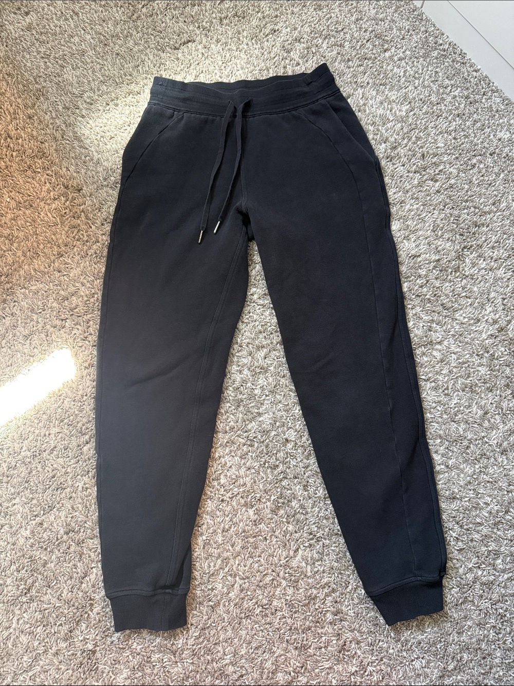 Black Drawstring Jogger Sweatpants